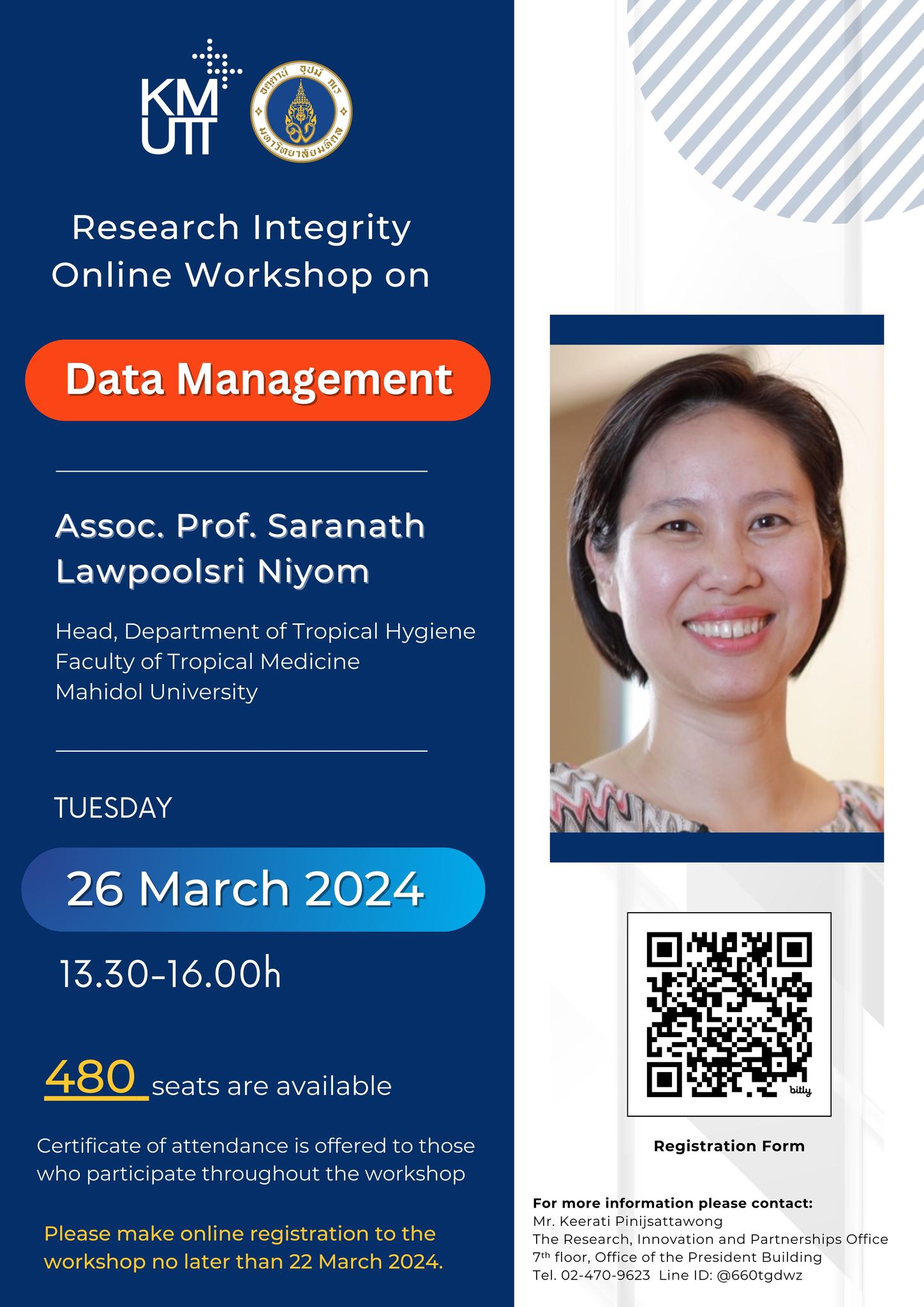 Research Integrity Online Workshop on Data Management