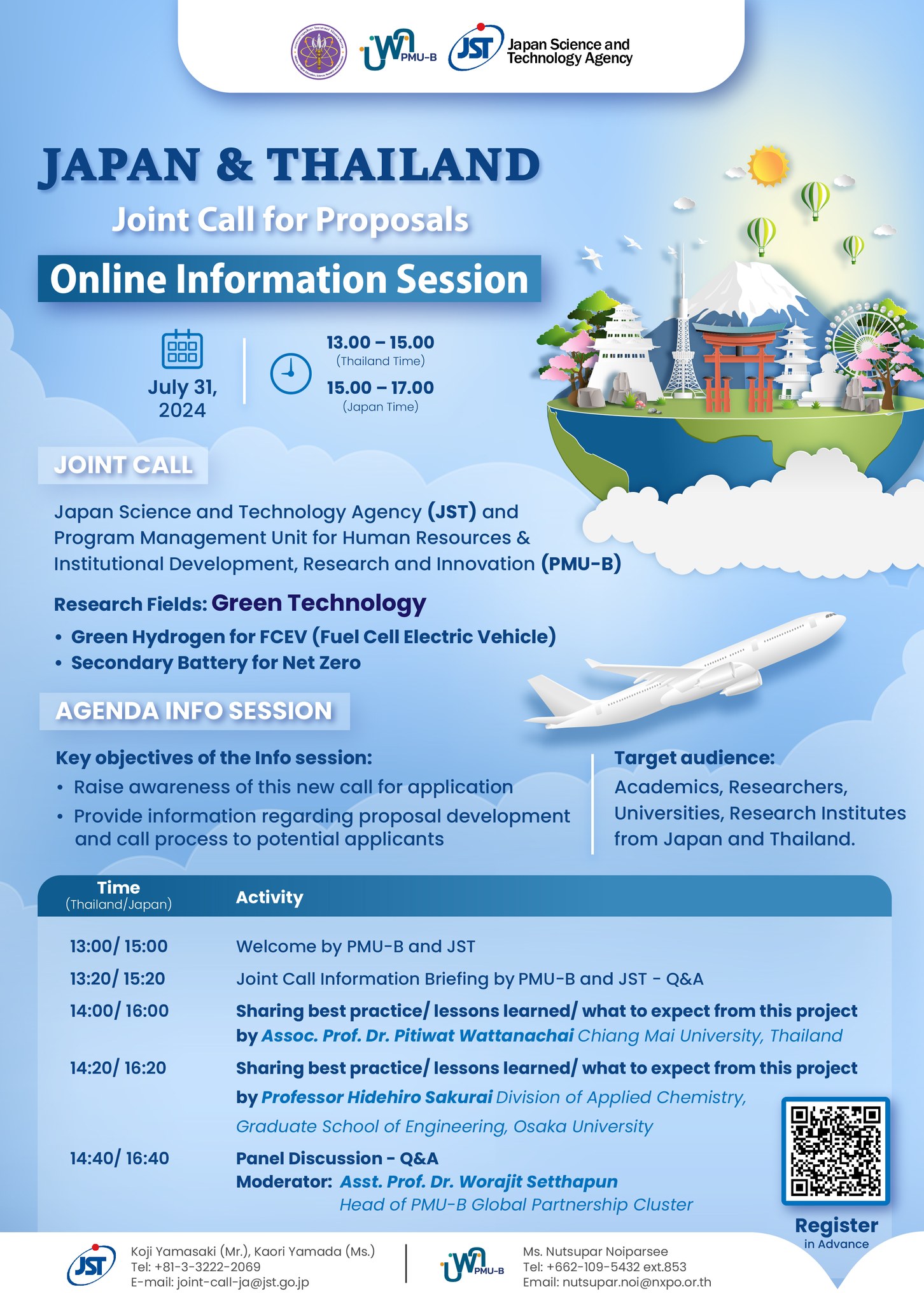 Japan & Thailand Joint Call for Proposal Online Information Session