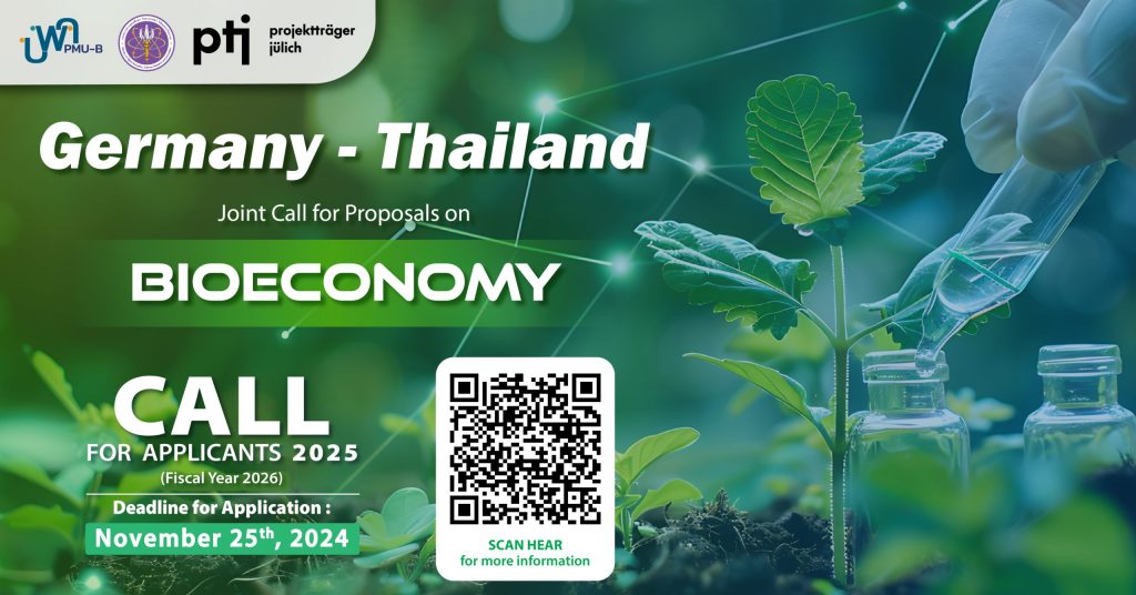 Germany-Thailand Bioeconomy Call Announcement 2025 [Deadline: 25 November 2025]