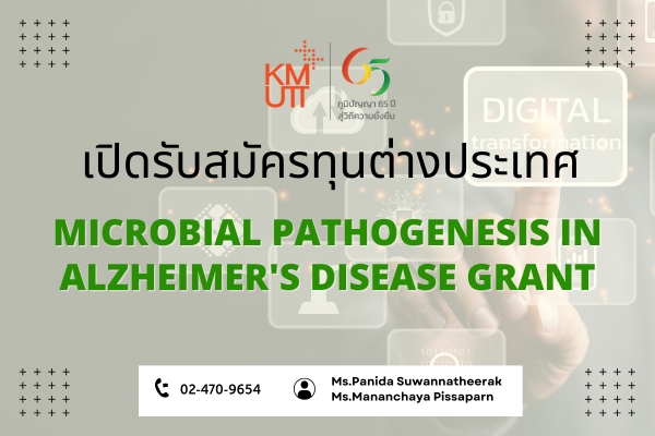 Microbial Pathogenesis in Alzheimer’s Disease Grant [Deadline: 10 January 2025]