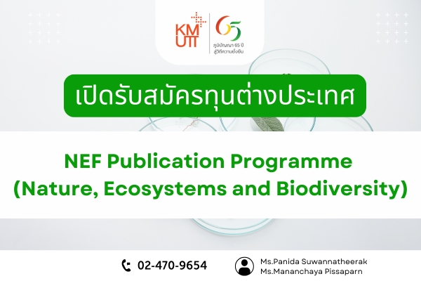 NEF Publication Programme (Nature, Ecosystems and Biodiversity) [Deadline: 15 April 2025]