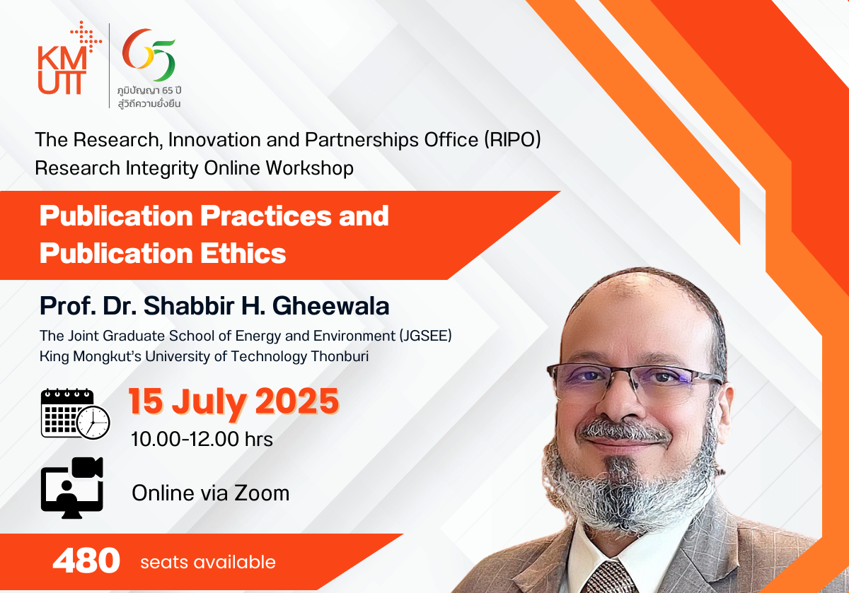 Invitation to Research Integrity Workshop: “Publication Practices and Publication Ethics” (July 15, 2025)