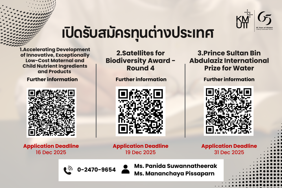 Three international research grants for 2025 are now open