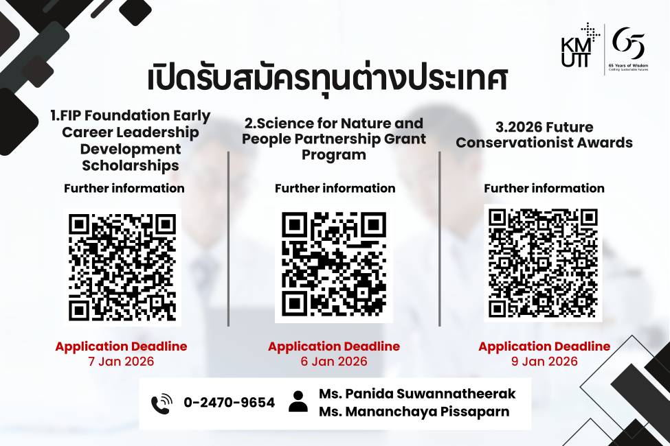 Three international research grants for 2026 are now open